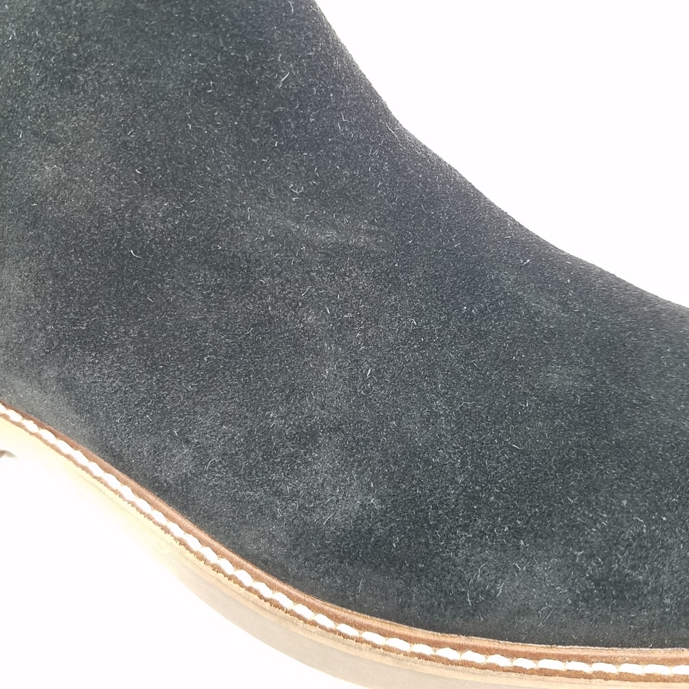 Steve Madden Black Suede Chelsea Boots - Picture 11 of 16